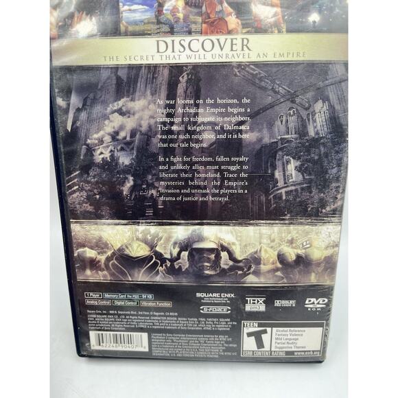 Final Fantasy XII 12 PlayStation 2, 2006 - Black Label PS2 Complete CIB - Picture 8 of 9